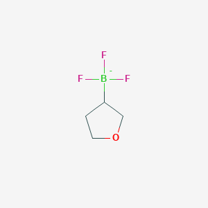 molecular formula C4H7BF3O B2528811 (Tetrahydrofuran-3-yl)trifluoroboronanion CAS No. 1391903-90-4