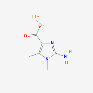 molecular formula C6H8LiN3O2 B2528844 Lithium 2-amino-1,5-dimethyl-1H-imidazole-4-carboxylate CAS No. 2470438-78-7