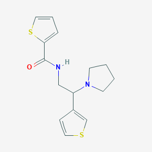 N-(2-(pyrrolidin-1-yl)-2-(thiophen-3-yl)ethyl)thiophene-2-carboxamide