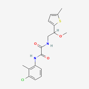 N1-(3-chloro-2-methylphenyl)-N2-(2-methoxy-2-(5-methylthiophen-2-yl)ethyl)oxalamide