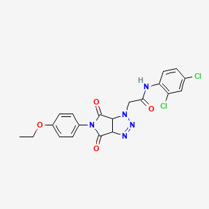 N-(2,4-dichlorophenyl)-2-(5-(4-ethoxyphenyl)-4,6-dioxo-4,5,6,6a-tetrahydropyrrolo[3,4-d][1,2,3]triazol-1(3aH)-yl)acetamide