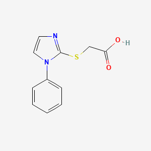 2-[(1-phenyl-1H-imidazol-2-yl)sulfanyl]acetic acid