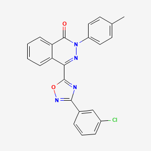4-[3-(3-chlorophenyl)-1,2,4-oxadiazol-5-yl]-2-(4-methylphenyl)phthalazin-1(2H)-one