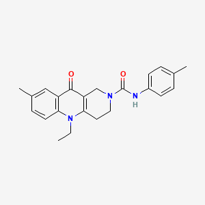 5-Ethyl-8-methyl-N-(4-methylphenyl)-10-oxo-3,4-dihydro-1H-benzo[b][1,6]naphthyridine-2-carboxamide