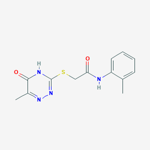 2-(5-Hydroxy-6-methyl-[1,2,4]triazin-3-ylsulfanyl)-N-o-tolyl-acetamide