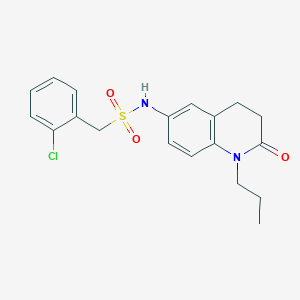 1-(2-chlorophenyl)-N-(2-oxo-1-propyl-1,2,3,4-tetrahydroquinolin-6-yl)methanesulfonamide