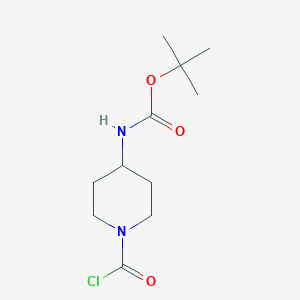 tert-butyl N-(1-carbonochloridoylpiperidin-4-yl)carbamate