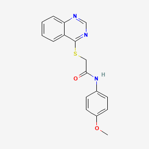 N-(4-methoxyphenyl)-2-(quinazolin-4-ylthio)acetamide