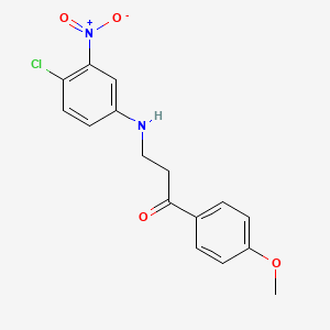 3-(4-Chloro-3-nitroanilino)-1-(4-methoxyphenyl)-1-propanone