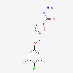 5-[(4-Chloro-3,5-dimethylphenoxy)methyl]-2-furohydrazide