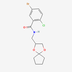 N-(1,4-dioxaspiro[4.4]nonan-2-ylmethyl)-5-bromo-2-chlorobenzamide