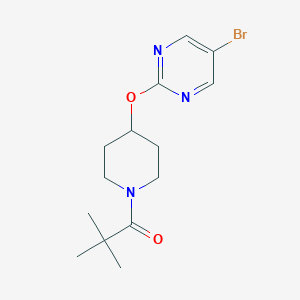 1-[4-(5-Bromopyrimidin-2-yl)oxypiperidin-1-yl]-2,2-dimethylpropan-1-one