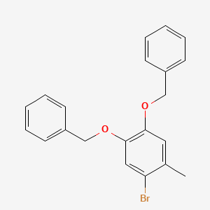 (((4-Bromo-5-methyl-1,2-phenylene)bis(oxy))bis(methylene))dibenzene