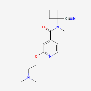 N-(1-Cyanocyclobutyl)-2-[2-(dimethylamino)ethoxy]-N-methylpyridine-4-carboxamide