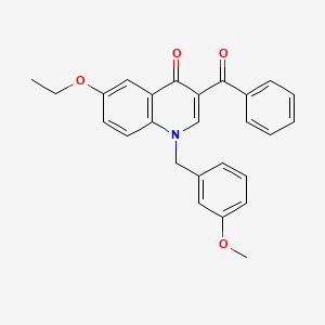 3-Benzoyl-6-ethoxy-1-[(3-methoxyphenyl)methyl]-1,4-dihydroquinolin-4-one