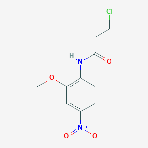 B2529130 3-chloro-N-(2-methoxy-4-nitrophenyl)propanamide CAS No. 547698-11-3