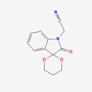 2-{2'-Oxo-1',2'-dihydrospiro[1,3-dioxane-2,3'-indole]-1'-yl}acetonitrile