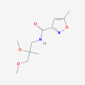 N-(2,3-dimethoxy-2-methylpropyl)-5-methyl-1,2-oxazole-3-carboxamide