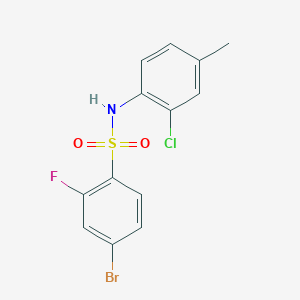 4-Bromo-N-(2-chloro-4-methylphenyl)-2-fluorobenzenesulfonamide