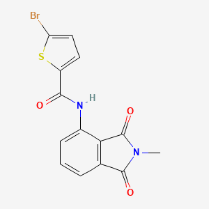 5-bromo-N-(2-methyl-1,3-dioxoisoindolin-4-yl)thiophene-2-carboxamide