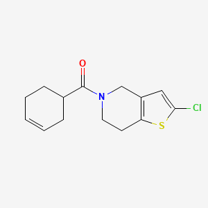 (2-Chloro-6,7-dihydro-4H-thieno[3,2-c]pyridin-5-yl)-cyclohex-3-en-1-ylmethanone
