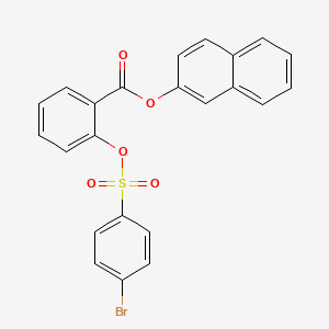 Naphthalen-2-yl 2-[(4-bromobenzenesulfonyl)oxy]benzoate
