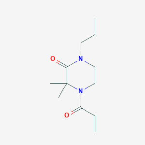 3,3-Dimethyl-4-prop-2-enoyl-1-propylpiperazin-2-one