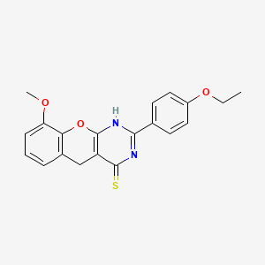 2-(4-ethoxyphenyl)-9-methoxy-3H-chromeno[2,3-d]pyrimidine-4(5H)-thione