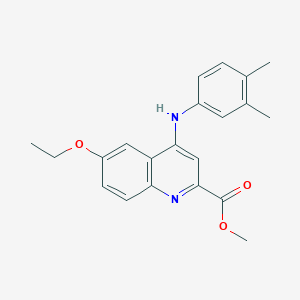molecular formula C21H22N2O3 B2529261 N-(仲丁基)-4-[6-(2-甲基苯基)嘧啶-4-基]哌嗪-1-甲酰胺 CAS No. 1207012-94-9