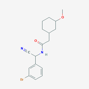 N-[(3-Bromophenyl)-cyanomethyl]-2-(3-methoxycyclohexyl)acetamide