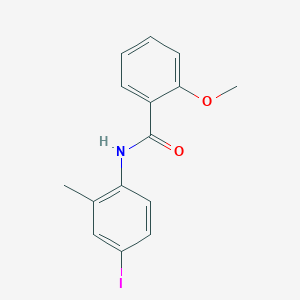 molecular formula C15H14INO2 B2529266 N-(4-iodo-2-methylphenyl)-2-methoxybenzamide CAS No. 304672-64-8