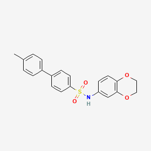 N-(2,3-dihydro-1,4-benzodioxin-6-yl)-4'-methyl-[1,1'-biphenyl]-4-sulfonamide