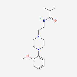 molecular formula C17H27N3O2 B2529277 N-(2-(4-(2-methoxyphenyl)piperazin-1-yl)ethyl)isobutyramide CAS No. 174020-35-0