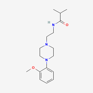 N-(2-(4-(2-methoxyphenyl)piperazin-1-yl)ethyl)isobutyramide