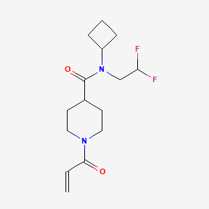 N-Cyclobutyl-N-(2,2-difluoroethyl)-1-prop-2-enoylpiperidine-4-carboxamide