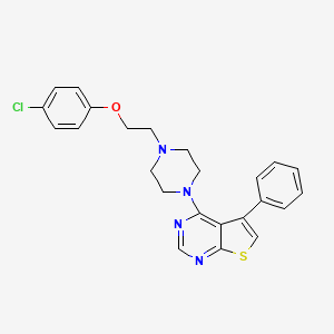 1-[2-(4-Chlorophenoxy)ethyl]-4-{5-phenylthieno[2,3-d]pyrimidin-4-yl}piperazine