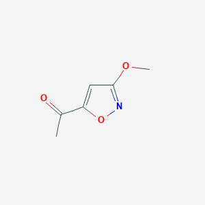 molecular formula C6H7NO3 B2529290 1-(3-Methoxy-1,2-oxazol-5-yl)ethan-1-one CAS No. 54258-26-3