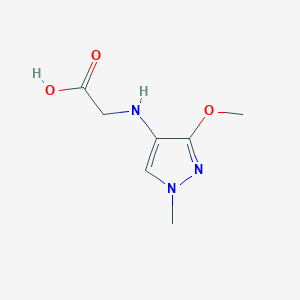 2-[(3-Methoxy-1-methylpyrazol-4-yl)amino]acetic acid