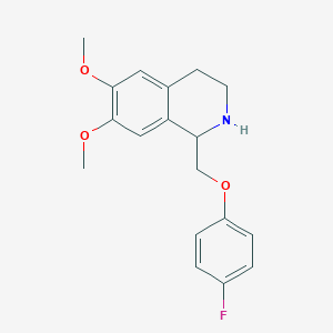 1-[(4-Fluorophenoxy)methyl]-6,7-dimethoxy-1,2,3,4-tetrahydroisoquinoline