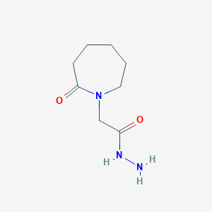 molecular formula C8H15N3O2 B2529332 2-(2-Oxoazepan-1-yl)acetohydrazide CAS No. 790270-86-9