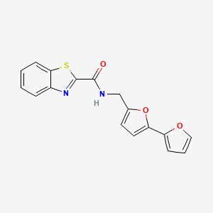 N-([2,2'-bifuran]-5-ylmethyl)benzo[d]thiazole-2-carboxamide