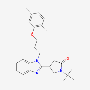 1-(tert-butyl)-4-(1-(3-(2,5-dimethylphenoxy)propyl)-1H-benzo[d]imidazol-2-yl)pyrrolidin-2-one