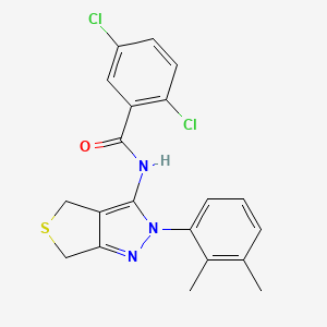 2,5-dichloro-N-[2-(2,3-dimethylphenyl)-4,6-dihydrothieno[3,4-c]pyrazol-3-yl]benzamide