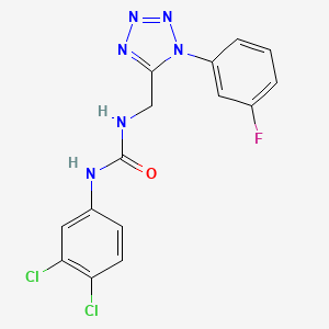 1-(3,4-dichlorophenyl)-3-((1-(3-fluorophenyl)-1H-tetrazol-5-yl)methyl)urea