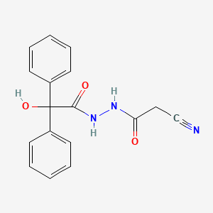 N'-(cyanoacetyl)-2-hydroxy-2,2-diphenylacetohydrazide