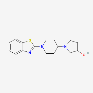 1-[1-(1,3-Benzothiazol-2-yl)piperidin-4-yl]pyrrolidin-3-ol