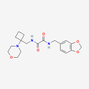 N-(1,3-Benzodioxol-5-ylmethyl)-N'-[(1-morpholin-4-ylcyclobutyl)methyl]oxamide