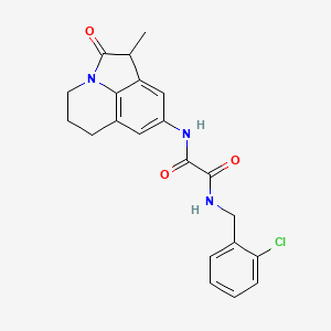 N1-(2-chlorobenzyl)-N2-(1-methyl-2-oxo-2,4,5,6-tetrahydro-1H-pyrrolo[3,2,1-ij]quinolin-8-yl)oxalamide