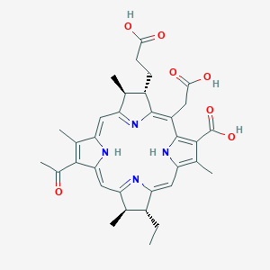 molecular formula C34H38N4O7 B025296 Bacteriochlorin a CAS No. 103428-20-2