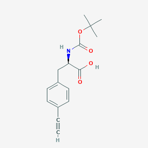 (2R)-3-(4-Ethynylphenyl)-2-[(2-methylpropan-2-yl)oxycarbonylamino]propanoic acid